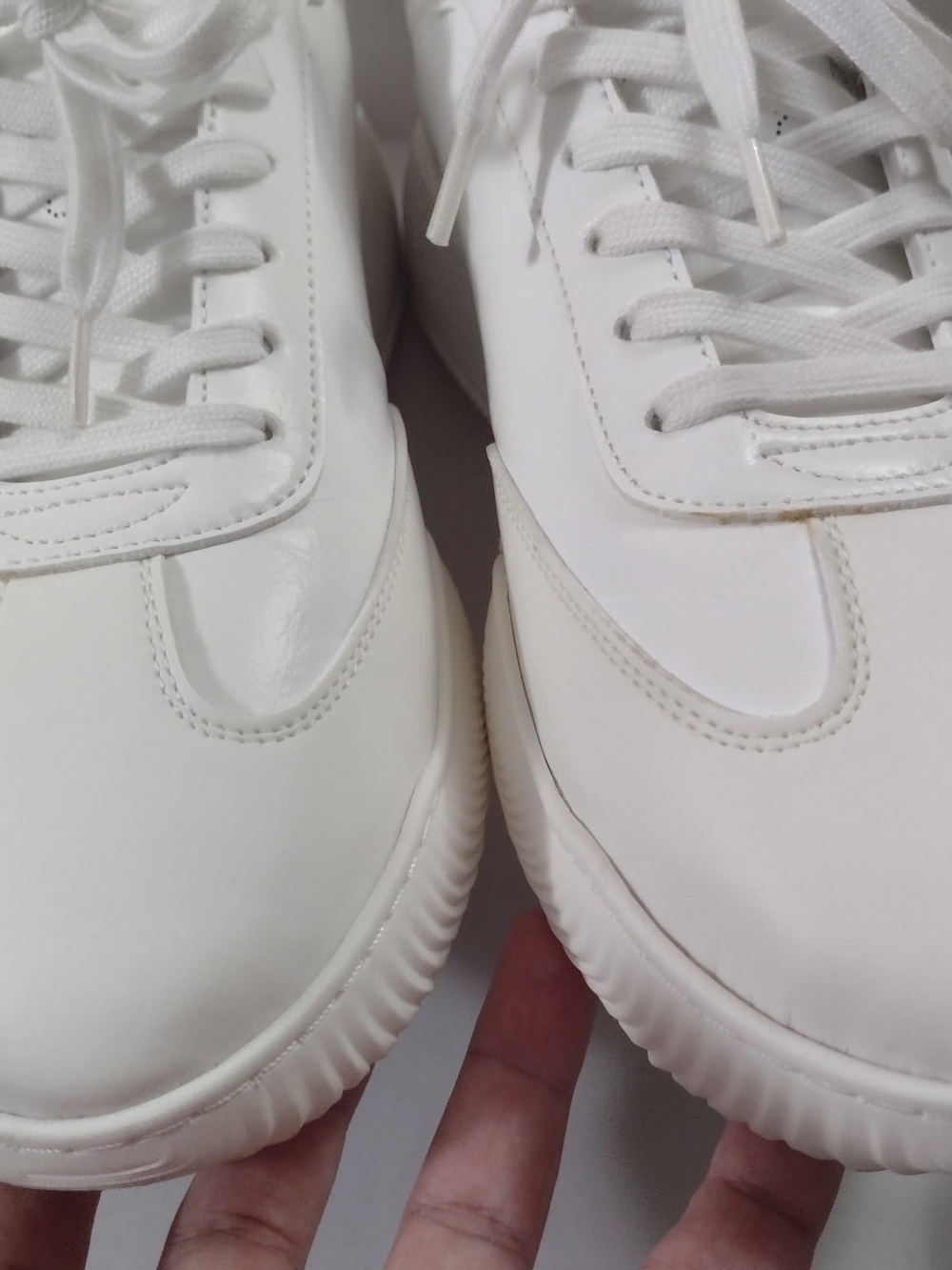 Stella McCartney White Leather Sneakers EU 43 US 10 Box Included - Picture 6 of 10